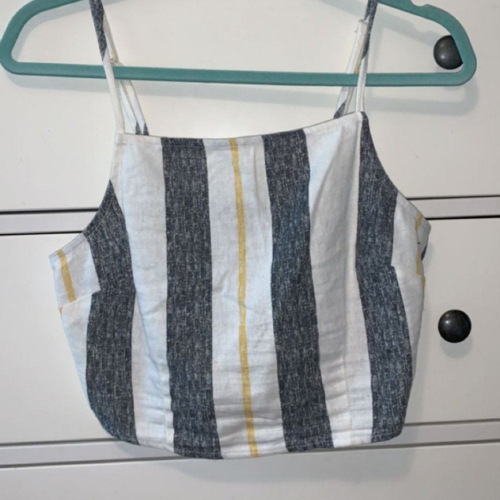 Striped Cropped Tank